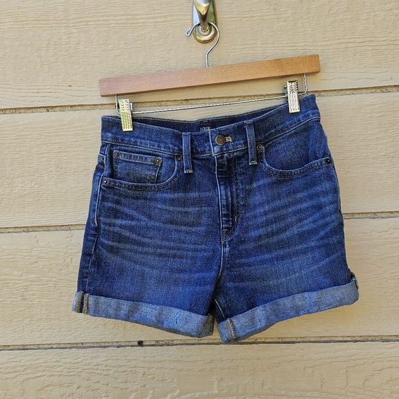J. Crew Factory Classic denim short in dark Pacific blue wash size 26 - Picture 1 of 6
